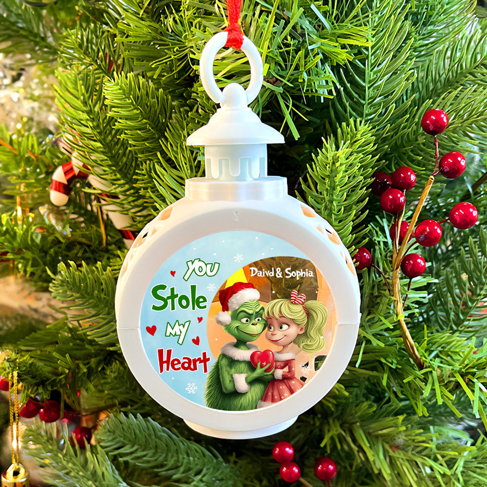 Personalized Romantic Christmas Ornament for Couples - Unique Valentine's Day Gifts Ornament PopCulturePrints