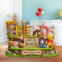 Load image into Gallery viewer, Always Keep Bouncing - Cartoon Friends Acrylic Plaque - Personalized Gifts For Friends Shaped Plaques PopCulturePrints

