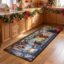 Load image into Gallery viewer, “May the Force Be Merry” Personalized Christmas Runner Rug - Unique Gift for Star Wars Fans, Families, and Friends
