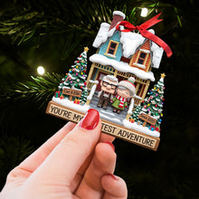 Load image into Gallery viewer, You&#39;re My Greatest Adventure - Personalized Old Couple Ornament Ornament PopCulturePrints
