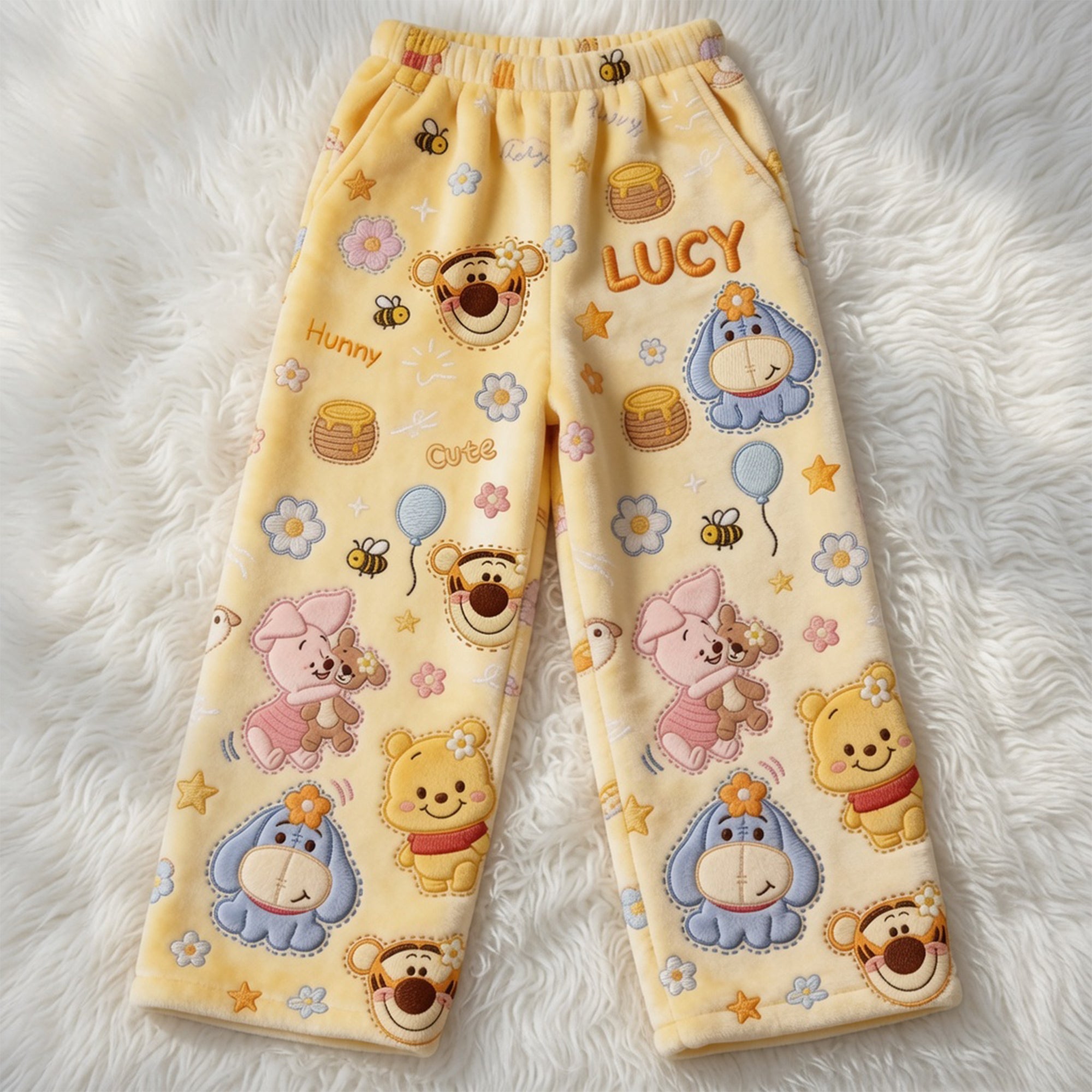 Bring Joy with Personalized Lovely Characters Pajama Pants - A Unique Gift for All Occasions Pajama Pant PopCulturePrints