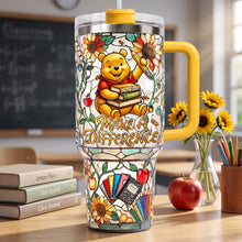 Load image into Gallery viewer, Make A Difference - Good Teacher To Be 40oz Tumbler With Handle - Personalized Gifts For Teachers

