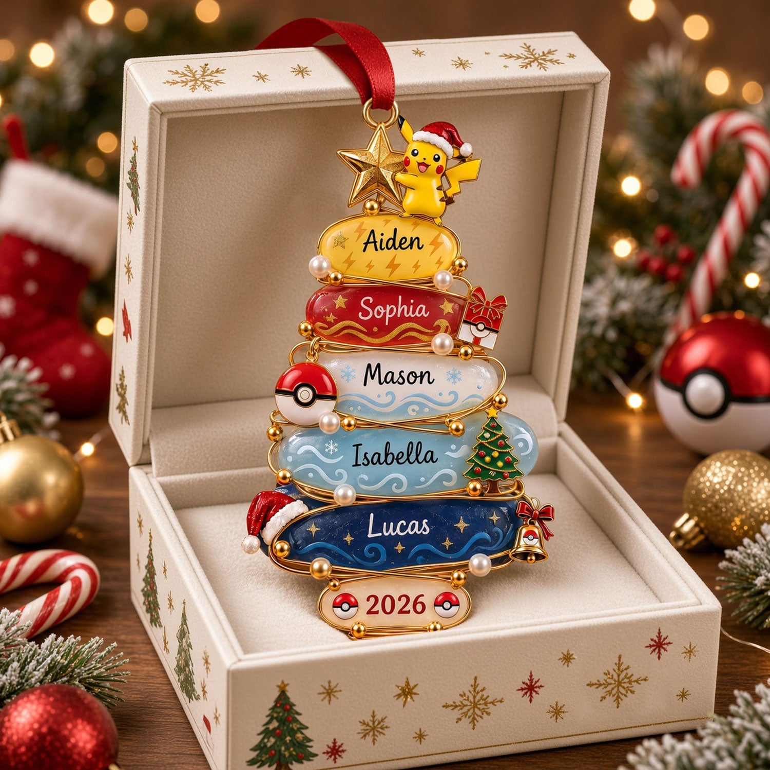 Celebrate Joy with Our Customizable Christmas Acrylic Ornament - Perfect Personalized Gift for Family and Friends Ornament PopCulturePrints