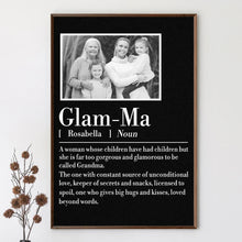 Load image into Gallery viewer, Glam-Ma: A Constant Source Of Unconditional Love - Custom Personalized Poster Poster PopCulturePrints

