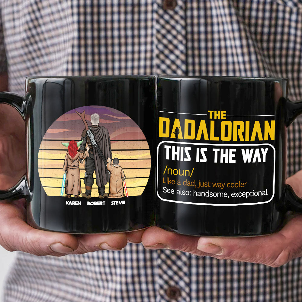 The Dadalorian Personalized Coffee Mug - Unique Dad Gift Coffee Mug PopCulturePrints