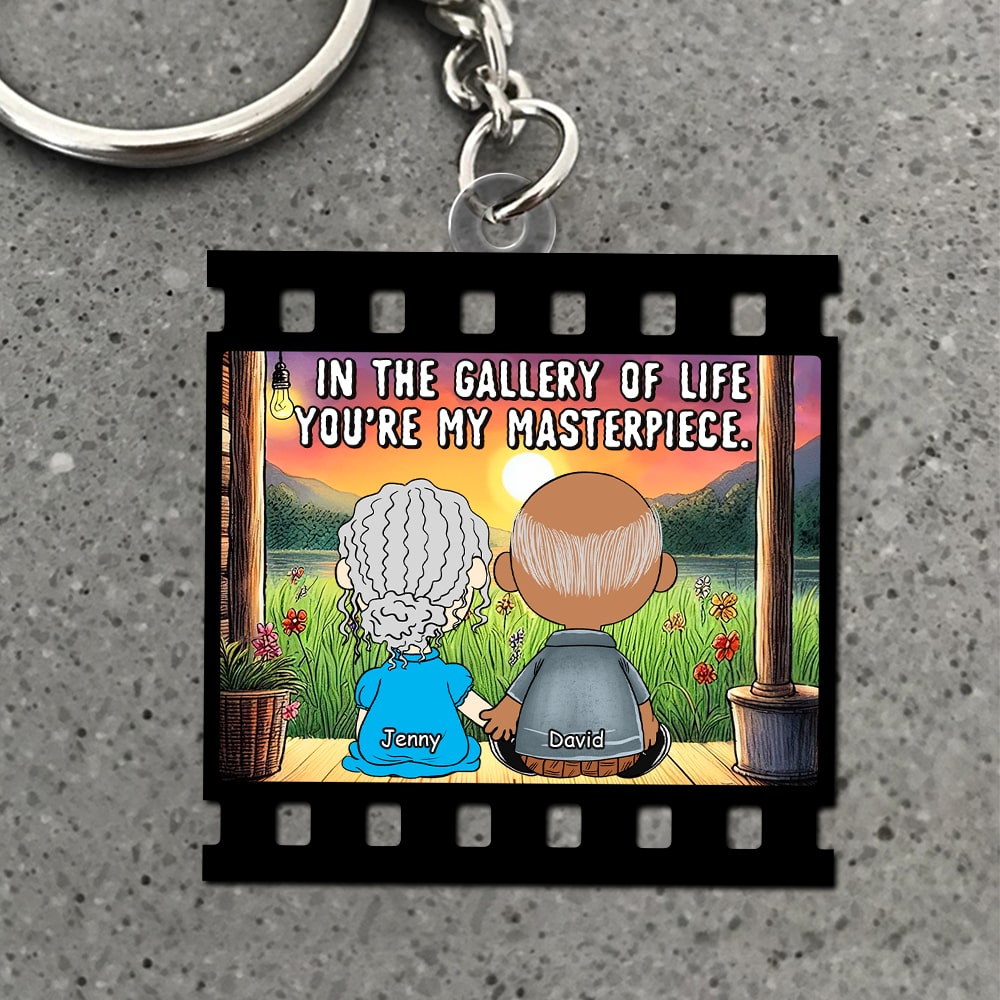 Personalized Gallery Keychain: You're My Masterpiece Keychains PopCulturePrints