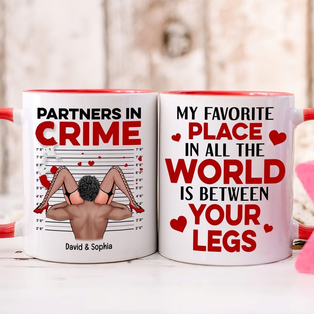 Personalized Partners in Crime Coffee Mug for Couples Coffee Mug PopCulturePrints