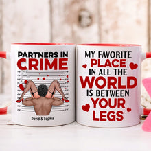 Load image into Gallery viewer, Personalized Partners in Crime Coffee Mug for Couples Coffee Mug PopCulturePrints
