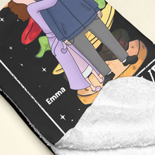 Load image into Gallery viewer, Personalized Couple Blanket - The Lovers Design Blanket PopCulturePrints
