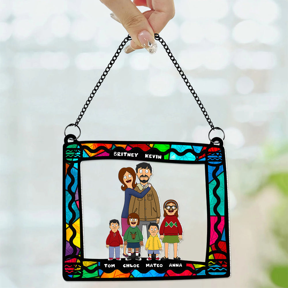 Personalized Family Suncatcher Ornament - Unique Custom Gift Ornament PopCulturePrints