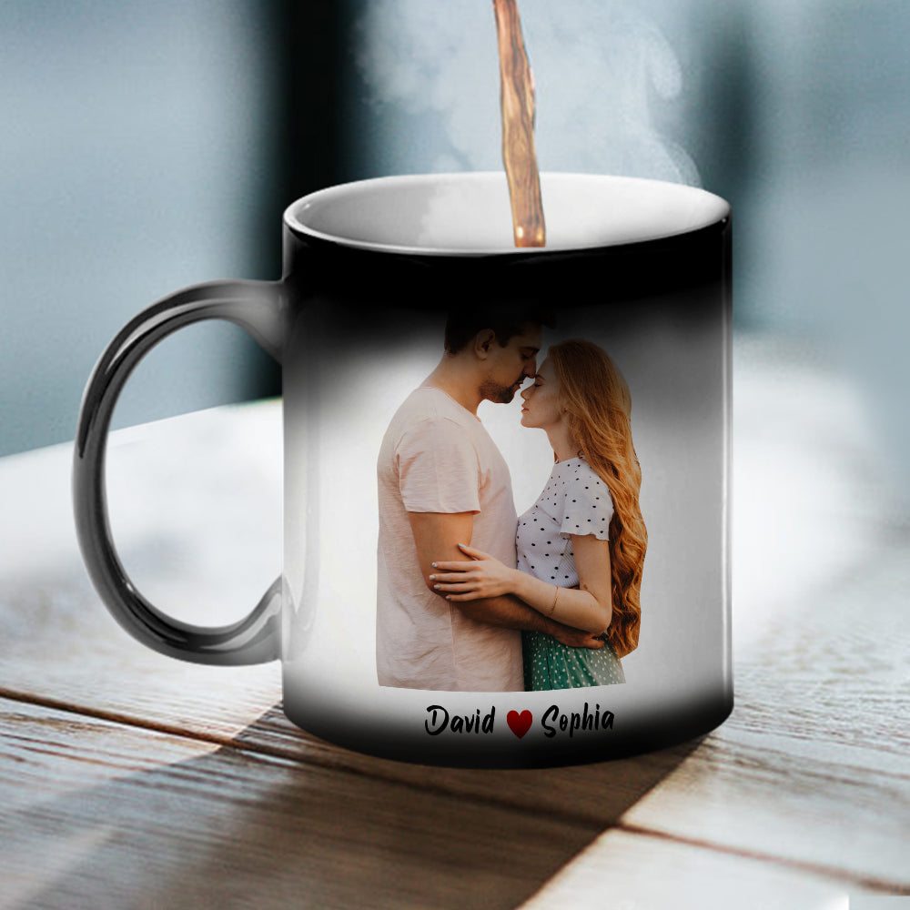 Personalized Love Mug for Couples - Magic Mug Gift for Wife Magic Mug PopCulturePrints