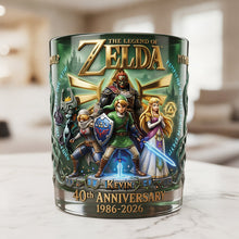 Load image into Gallery viewer, 40th Anniversary Adventure - Personalized Zelda Glass Gift
