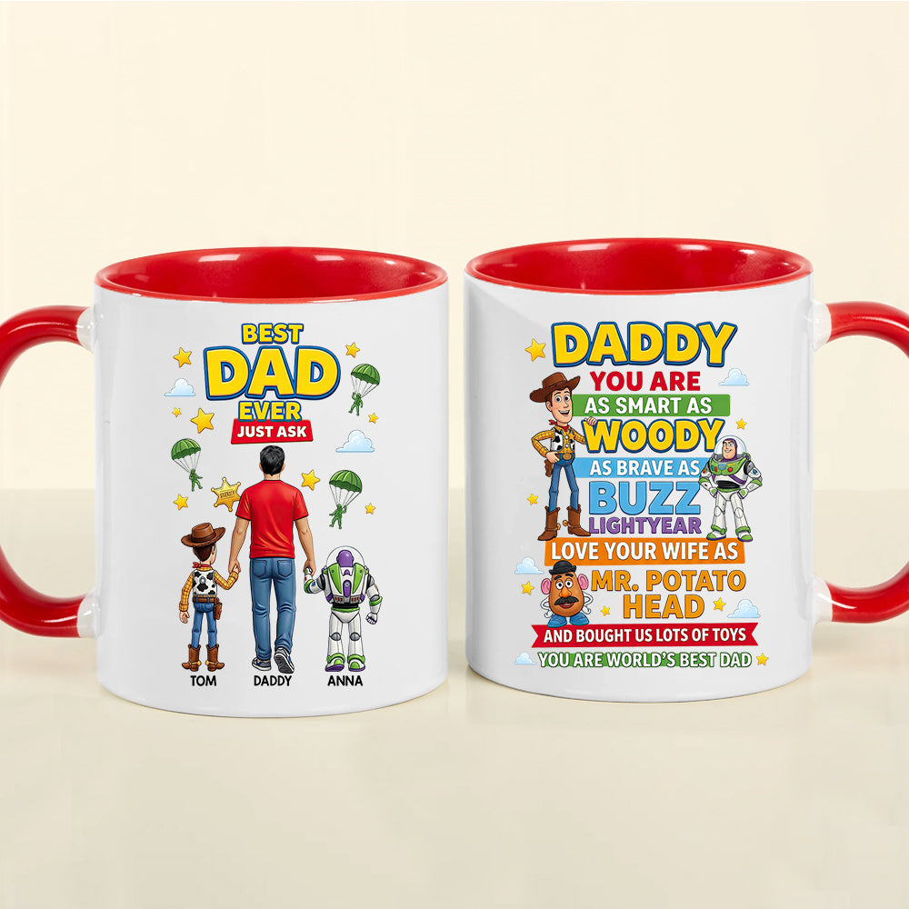 Best Dad Ever! Just Ask - Customizable Coffee Mug for Dad, Grandpa & Father's Day Gifts Coffee Mug PopCulturePrints