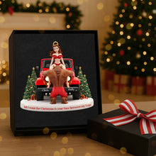 Load image into Gallery viewer, All I Want for Christmas is Your Face - Personalized Naughty Couple Acrylic Ornament Ornament PopCulturePrints
