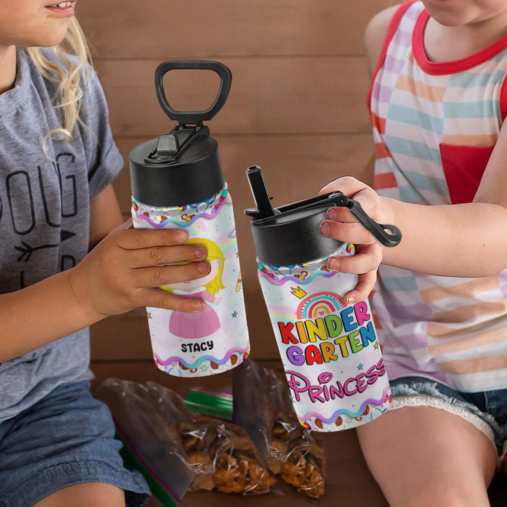 Personalized Kindergarten Princess Tumbler - Back to School Gift Kid Tumbler PopCulturePrints