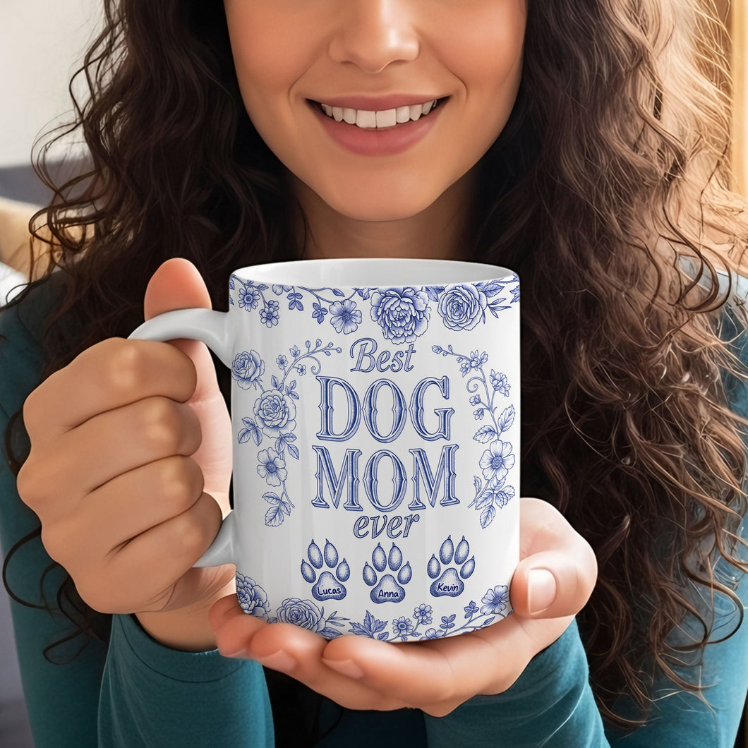 Best Dog Mom Ever - Personalized Coffee Mug for Dog Lovers Coffee Mug PopCulturePrints