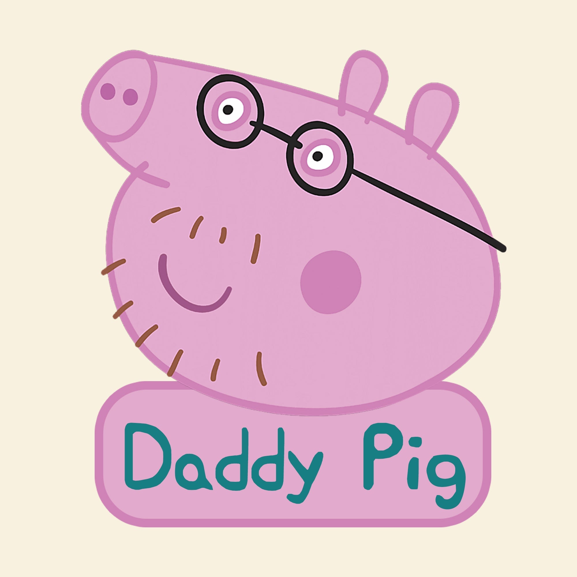 Personalized Daddy Pig Keychain with Custom Pig Charms Keychains PopCulturePrints