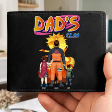 Load image into Gallery viewer, Custom PU Leather Wallet for Dad - Anime Clan Theme Leather Wallet PopCulturePrints
