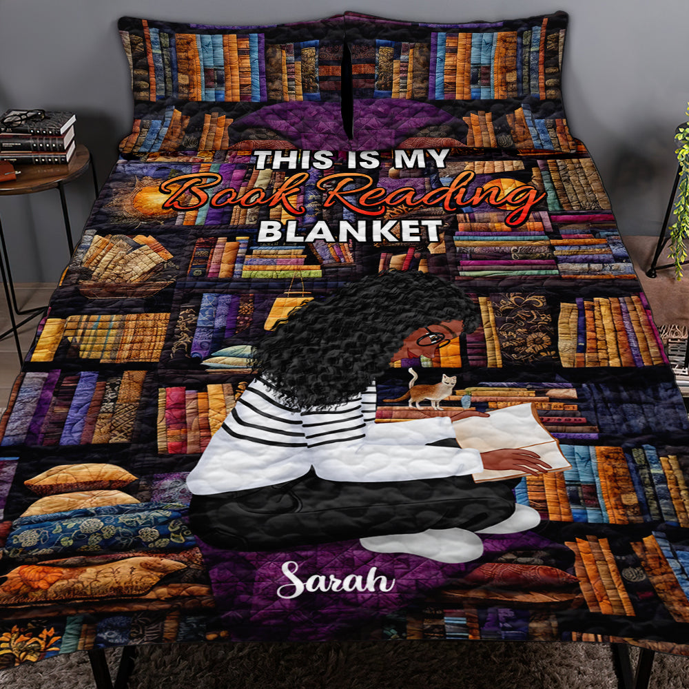 Personalized Book Lovers Quilt Bed Set - Perfect Gift for Readers Blanket PopCulturePrints