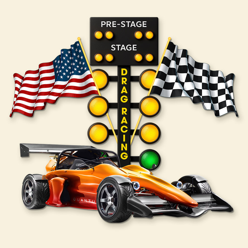 Feel the Need for Speed - Drag Racing Metal Sign, Customizable Gift for Racing Enthusiasts Metal Signs PopCulturePrints