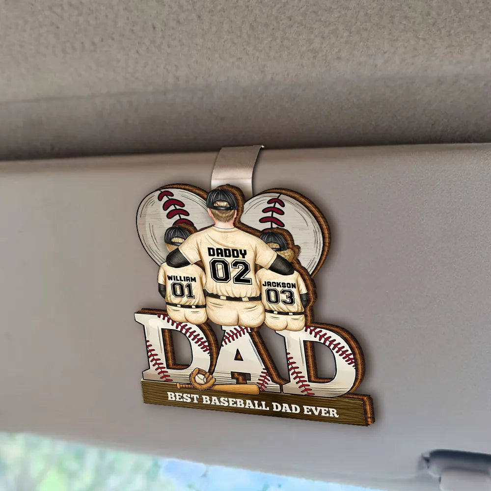 "Level Up Your Gift Game!" - Gamer Dad Acrylic Plaque - Personalized Gift for Dads, Grandpas, and Gamers Car Visor Clip PopCulturePrints