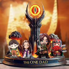 Load image into Gallery viewer, &quot;The One Dad: A Hero&#39;s Legacy&quot; - Customizable Acrylic Plaque Gift for Fathers, Grandfathers, and Dads Shaped Plaques PopCulturePrints
