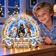 Load image into Gallery viewer, May The Magic Be With You - Personalized Universe War Light Box - Unique Gifts for Star Wars Fans
