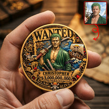 Load image into Gallery viewer, "Your Adventure Awaits!" - Custom Photo Printed Metal Coin - Personalized Gift for Anime Lovers
