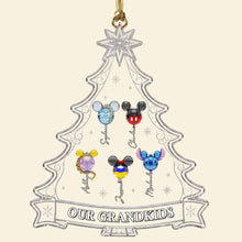 Load image into Gallery viewer, “Making Memories, One Ornament at a Time” - Personalized Grandkids Make Christmas Brighter Ornament - Custom Gift for Grandparents
