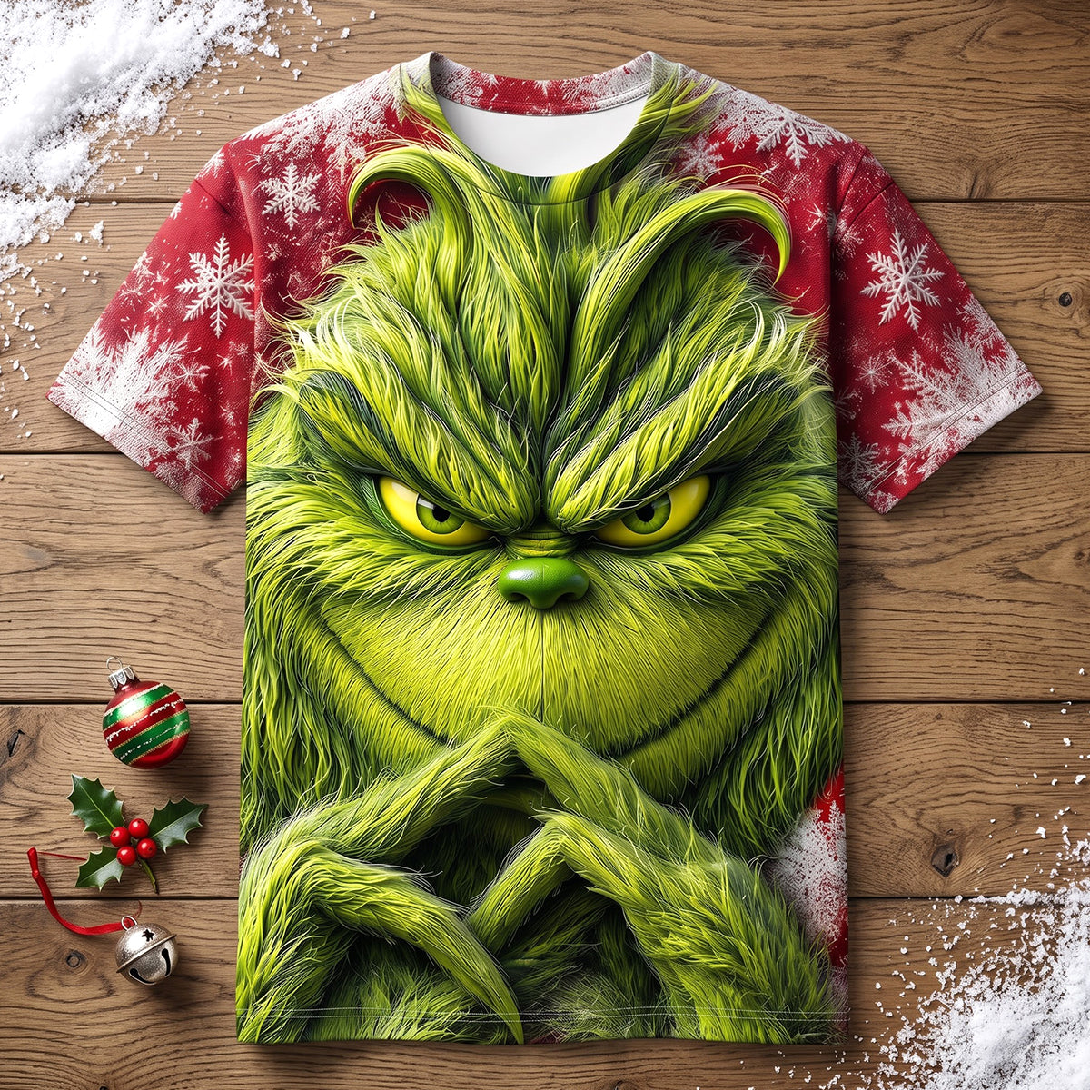 Unleash Your Inner Grinch - Personalized Christmas Monster Shirt - Unique Gift for Friends and Family
