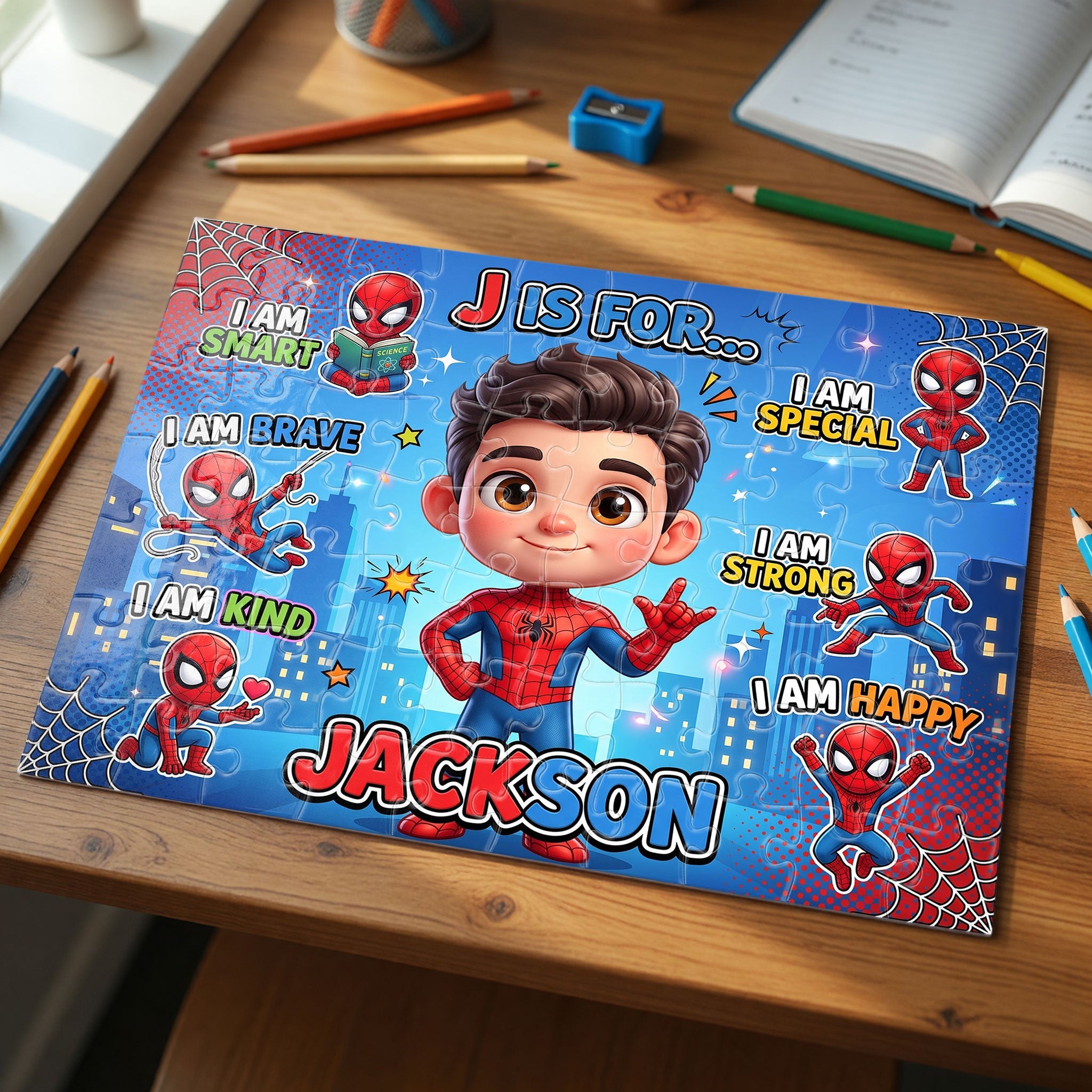 Brave & Kind Jigsaw Puzzle - Personalized Gift for Kids