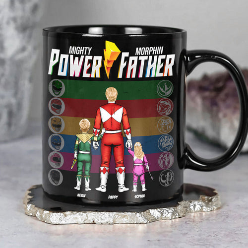 Mighty Power Father Mug - Personalized Gift for Dad Coffee Mug PopCulturePrints