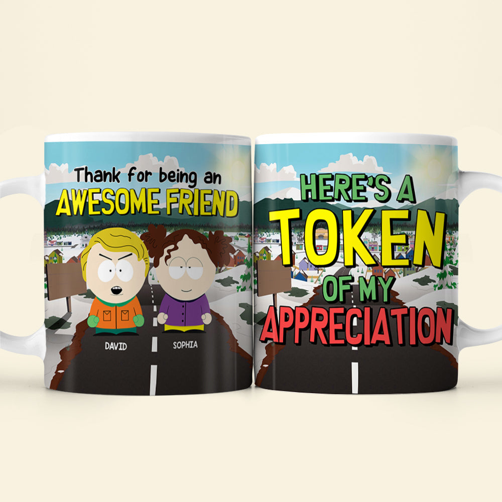 Personalized Awesome Friend Appreciation Coffee Mug