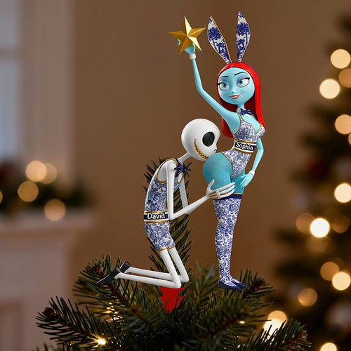 Couple Forever Tree Topper - Personalized Gift for Couples Ornament PopCulturePrints