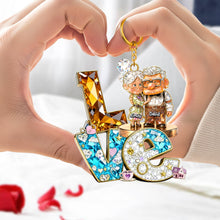 Load image into Gallery viewer, Love That Lasts Forever – Personalized Couple Keychain – Unique Gift for Couples, Lovers, Anniversaries Keychains PopCulturePrints

