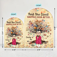 Load image into Gallery viewer, Just A Girl Who Loves Books - Personalized Wood Book Ends Wood Book Ends PopCulturePrints
