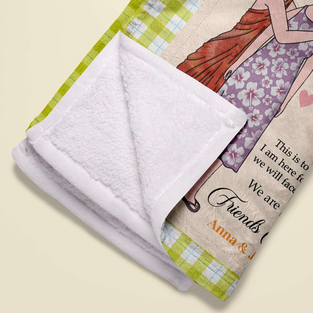 To My Old Friend - Thank You for the Laughter | Personalized Blanket for Best Friends Forever Blanket PopCulturePrints