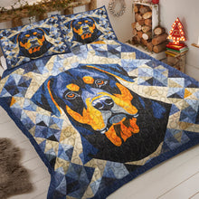 Load image into Gallery viewer, Rottweiler Christmas Quilt Bed Set - Perfect Gifts for Dog Lovers Blanket PopCulturePrints
