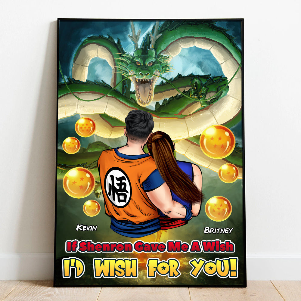 Anime-Inspired Personalized Couple Canvas Print | Valentine's Day Gifts Poster & Canvas PopCulturePrints