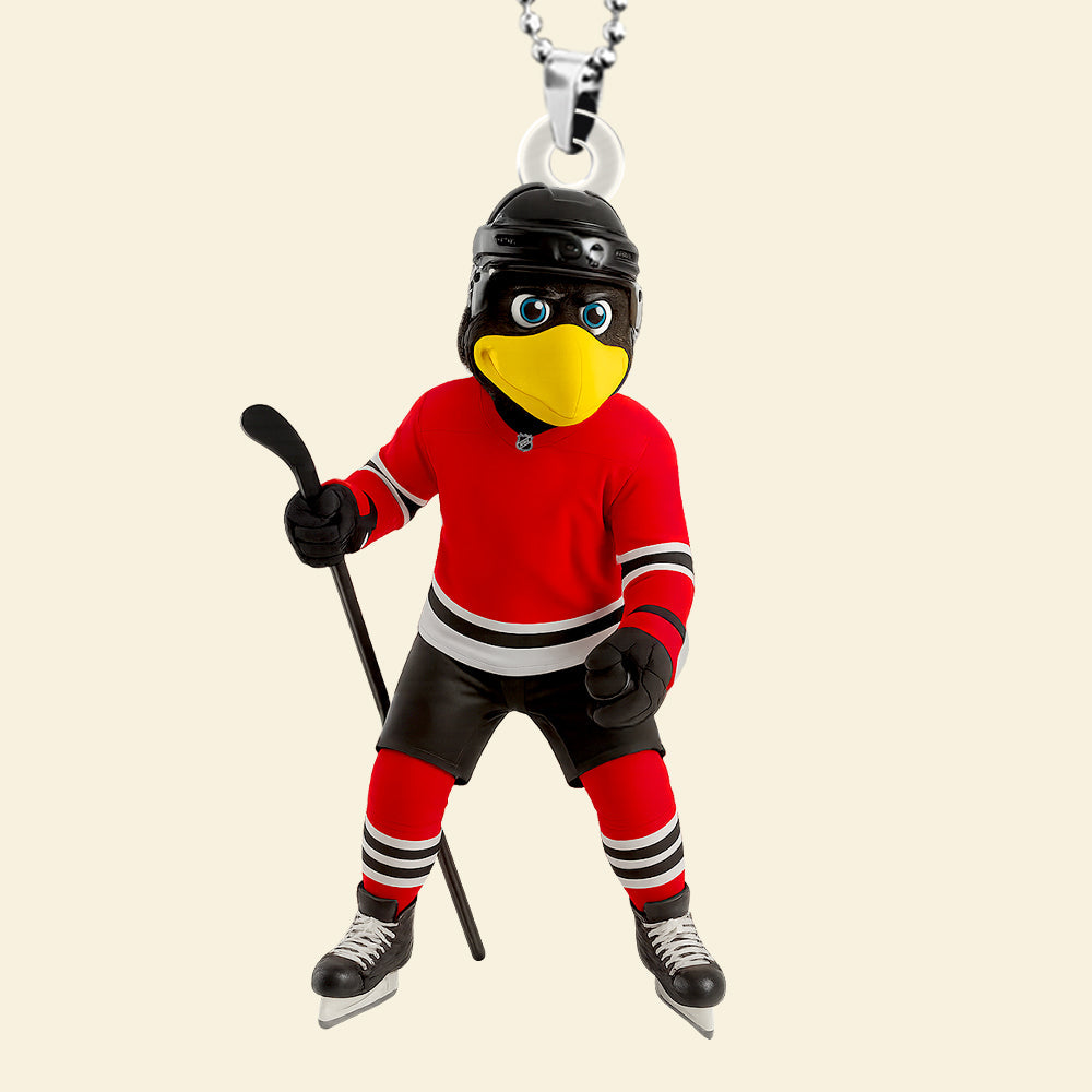 "Celebrate Their Passion for Hockey!" - Personalized Ice Rink Spirit Car Ornament - Perfect Gift for Hockey Players, Coaches, and Fans Ornament PopCulturePrints