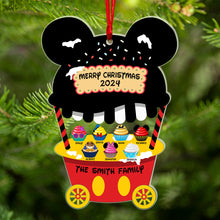 Load image into Gallery viewer, Personalized Family Christmas Acrylic Ornament - Merry Christmas 2024 Ornament PopCulturePrints
