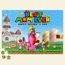 Load image into Gallery viewer, &quot;Best Mom Ever!&quot; - Personalized Jigsaw Puzzle for Mom, Grandma and Loved Ones Jigsaw Puzzles PopCulturePrints
