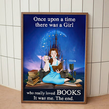 Load image into Gallery viewer, Personalized 'Once Upon A Time' Canvas for Book Lovers Poster &amp; Canvas PopCulturePrints
