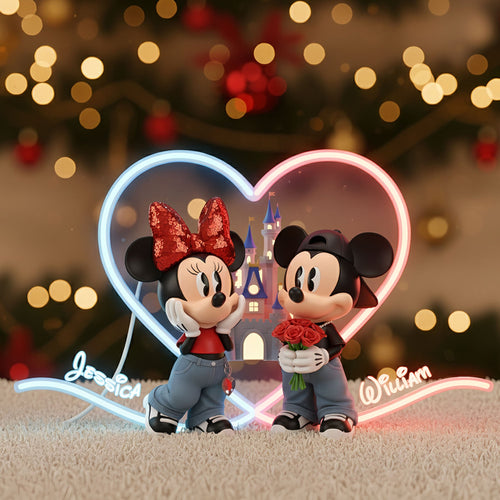 Capture Your Love - Lovely Couple Acrylic Light Box - Personalized Gift for Couples Light Box PopCulturePrints