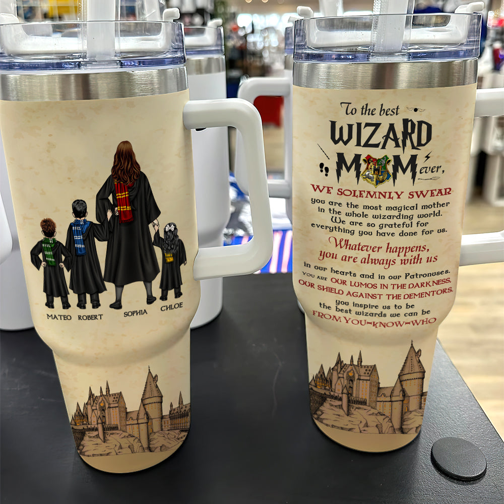 Personalized Wizardry Mom Tumbler - Magical Gift for Moms