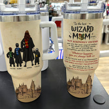 Load image into Gallery viewer, Personalized Wizardry Mom Tumbler - Magical Gift for Moms
