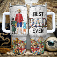 Load image into Gallery viewer, Custom Anime-Themed Tumbler - Best Dad Ever Tumbler Cup PopCulturePrints
