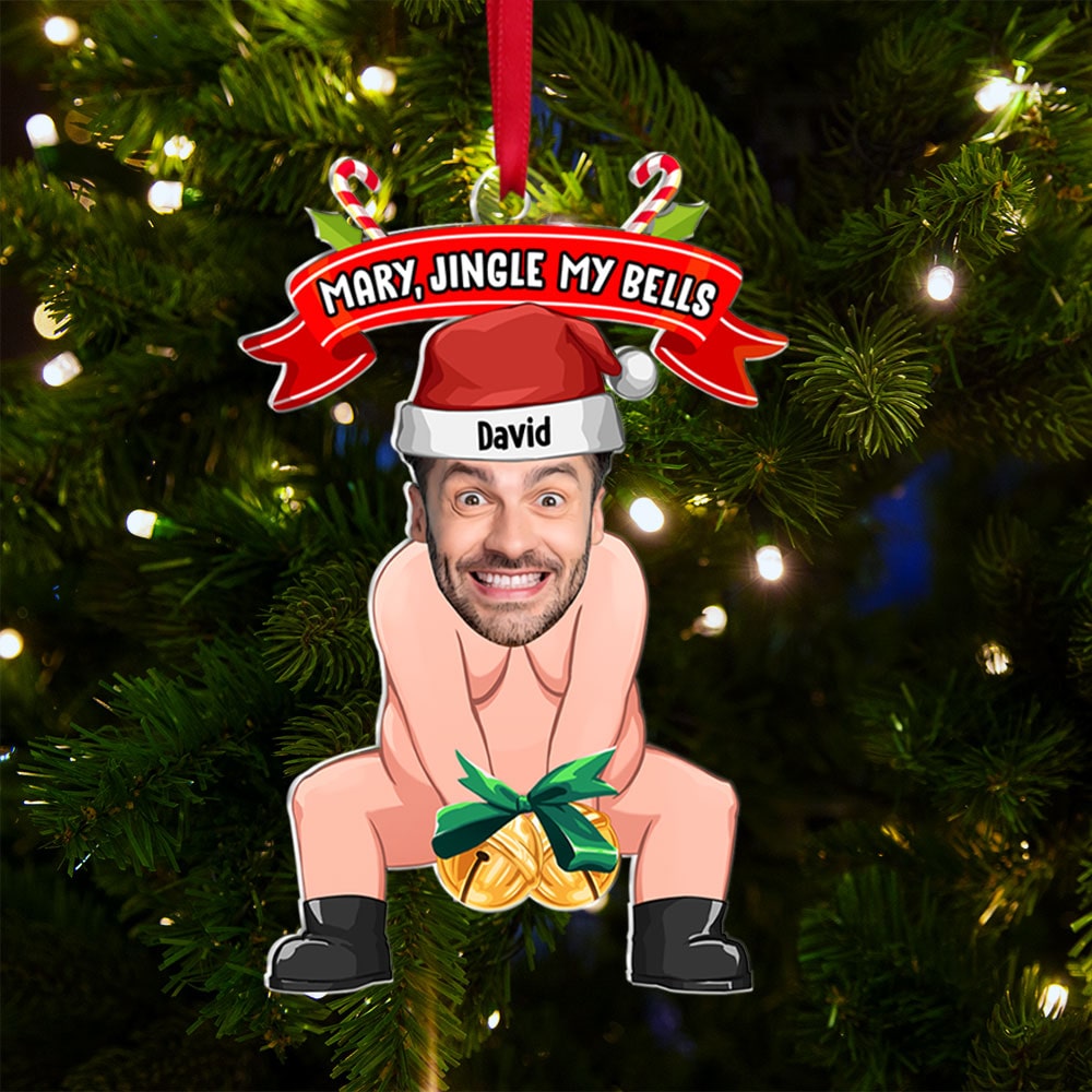 Jingle My Bells - Custom Couple Christmas Ornaments Ornament PopCulturePrints