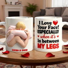 Load image into Gallery viewer, I Love Your Face! Personalized Funny Couple Coffee Mug - Unique Gift for Partners Coffee Mug PopCulturePrints
