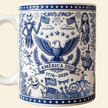 Load image into Gallery viewer, "Celebrate 250 Years of America - Custom Personalized Coffee Mug - Perfect Gift for Anniversaries, Birthdays, and Patriotism Enthusiasts"
